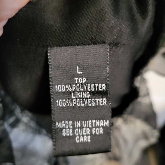 I.N. SAN FRANCISCO SNAKESKIN PRINT ONE SHOULDER TOP SZ L - Picture 4 of 4